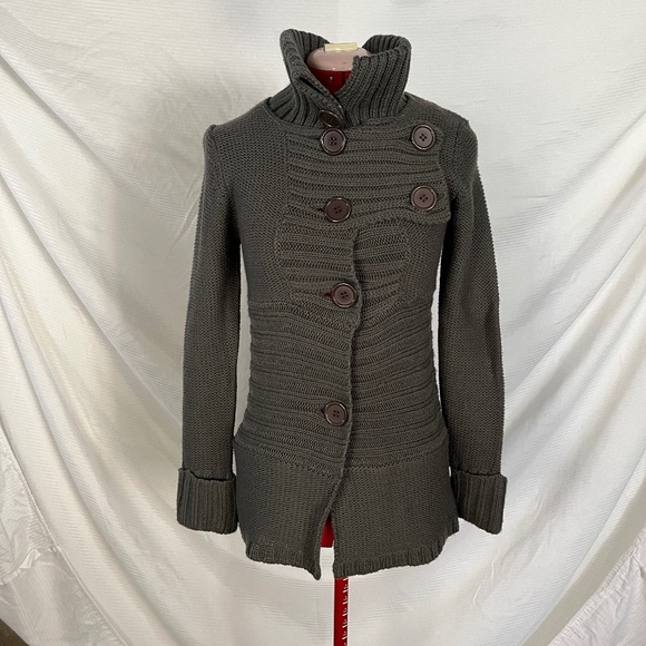 Y2K Shy Girl 2 Piece Cowl Cardigan size L - Picture 1 of 11